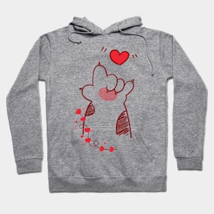 Cat love Hoodie